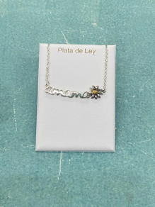 COLGANTE EGUZKILORE DORADO AMAMA PLATA DE LEY 925