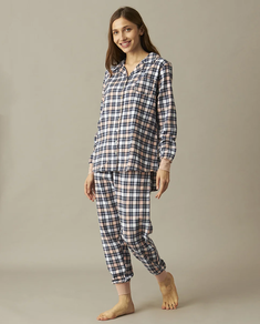 PIJAMA MUJER ALGODÓN CUADROS