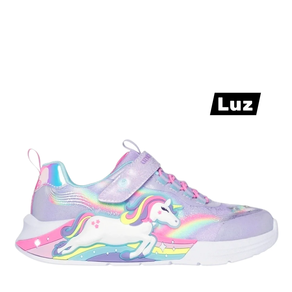 UNICORNIO LUCES LILA