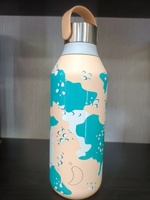 botella chilly 2°gen 500 mapa peach