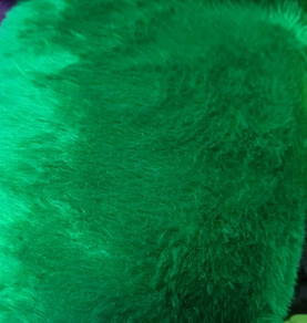 Tela de pelo corto Carnaval-verde (1 m)