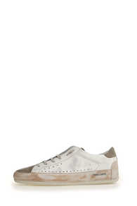 Sneaker Candice Cooper Cuero y Ante crudo y verde