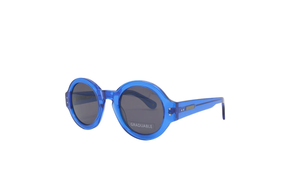 GAFA SOL MATT BLACK REDONDA AZUL