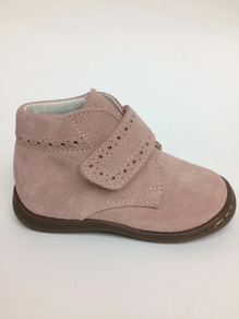 Botas de serraje en color rosa