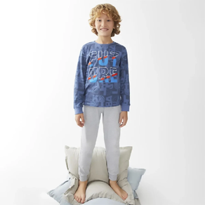 PIJAMA LARGO NIÑO ALGODON INTERLOCK TOBOGAN 24208001