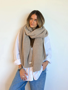 BUFANDA NIEVE DE LA MUR BEIGE