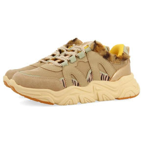 ZAPATILLAS PIEL  BEIG PELO REDBY