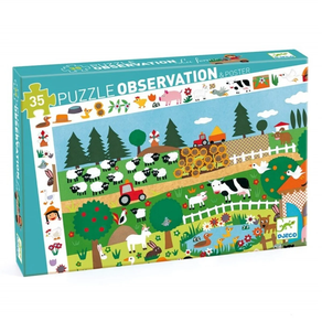 Puzzle observación La granja - 35 p. - Djeco