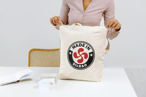 Bolsa "Made in Bilbao" con Lauburu