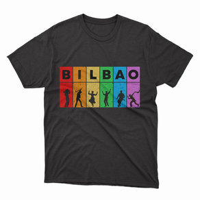 Camiseta Bilbao Personajes tradicionales Colores
