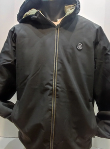 Chamarra reversible negra