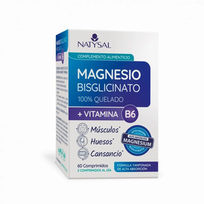 BISCIGLINATO MAGNESIO + VITAMINA B6 60 COMP NATYSAL