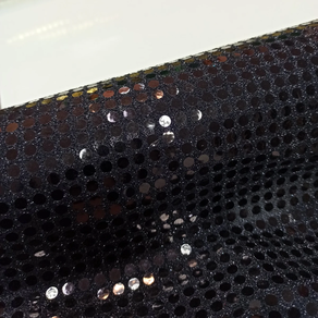 Tela de lentejuelas Carnaval negro (4,5 m)