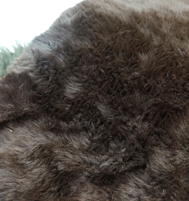 Tela de pelo corto Carnaval-marrón oscuro (5 m)