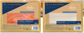 Bacalao Ahumado 80g y Salmon Ahumado Noruego 100g LA BALINESA - JAUNENE