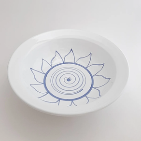 Ensaladera decorada artesanía cerámica