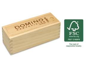 Dominoa, kutxa-lehiaketa (fsc zura)
