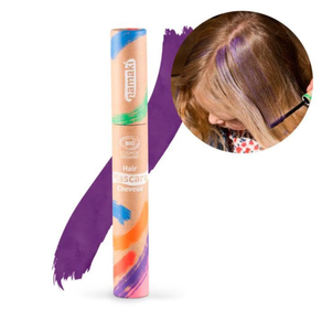 MASCARA DE PELO NAMAKI MORADO CARNAVAL NO TÓXICO Y FÁCIL DE LAVAR