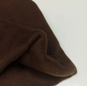 Tela de forro polar-marrón oscuro (3 m)