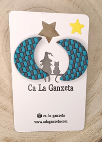 PENDIENTES ARCILLA LUNA AZUL LONDON