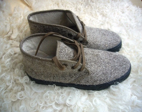 Botas safari con lana de oveja latxa