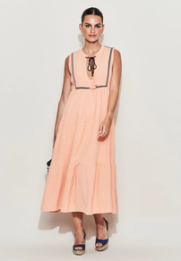 Vestido cintas NARANJA