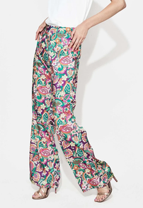 Pantalón largo print VERDE