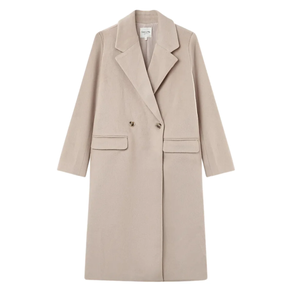 Abrigo largo beige