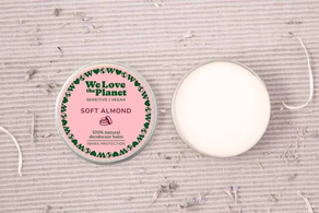 Desodorante crema en lata Soft Almond (So Sensitive) sin bicarbonato WE LOVE THE PLANET