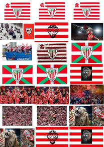 LÁMINA DE 21 PEGATINAS SURTIDAS ATHLETIC