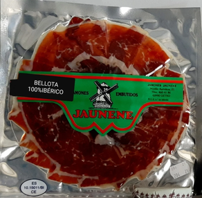 JAMON BELLOTA 100% IBERICOformato plato JAUNENE (1×100g aprox)