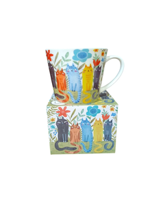 mug/tazón 600 ml 4 gatos