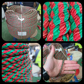 Cabo poliester alta tenacidad 10MM X 100 METROS