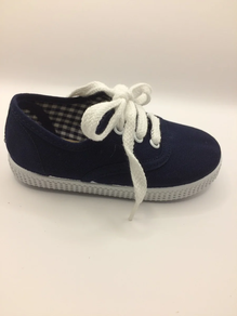 Zapatillas en azul marino de cordones