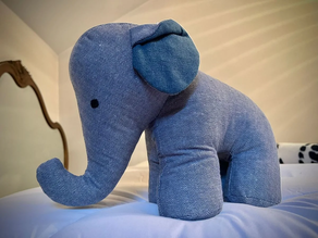 PELUCHE AGUANTAPUERTAS ELEFANTE 25x36CM FOIMPEX