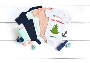 Body Mi primera Navidad con nombre