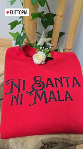 Sudadera  Santa Roja de mujer