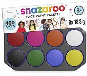 Maquillaje cara  8 colores - SNAZAROO - Carnaval