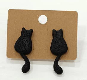 Pendientes Arcilla Gato