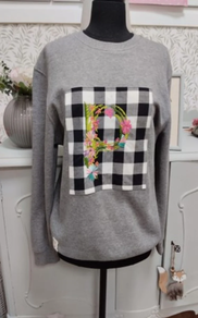 SUDADERA MUJER INICIAL BORDADA