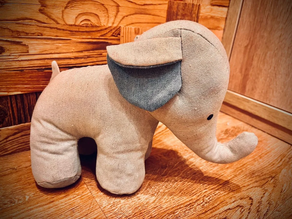 AGUANTAPUERTAS ELEFANTE CELESTE 25x36CM APROX. FOIMPEX