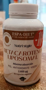 BETACAROTENO LIPOSOMAL 60 CAPSULAS ESPA-DIET PIEL-ANITIOXIDANTE-VISION
