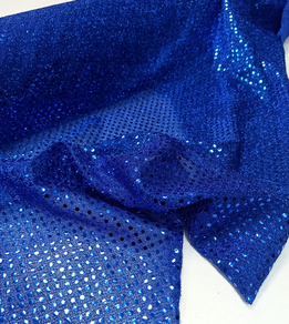 Tela de lentejuelas Carnaval añil (2 m)