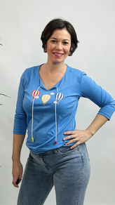 CAMISETA GLOBOS COLORES