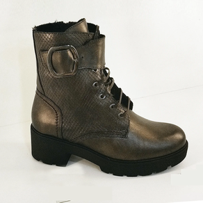 Bota media caña piel