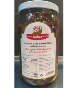 Caracoles Cocidos en Agua y Sal 950grs