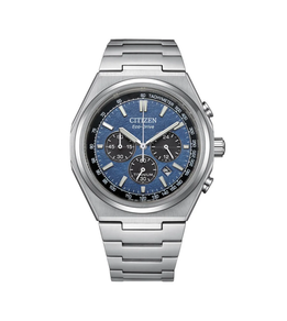 CITIZEN ERLOJUA Chrono Super Titanium 4610 Kolore URDINA