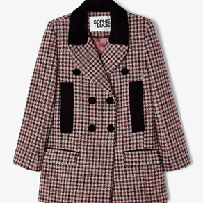 Abrigo tabardo super harris rosa