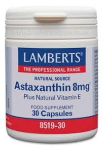 ASTAXANTHIN 8 MG LAMBERTS 30 CAPSULAS