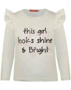 CAMISETA NIÑA M/L CRUDA ESTRELLA CON VOLANTES ENERGIERS